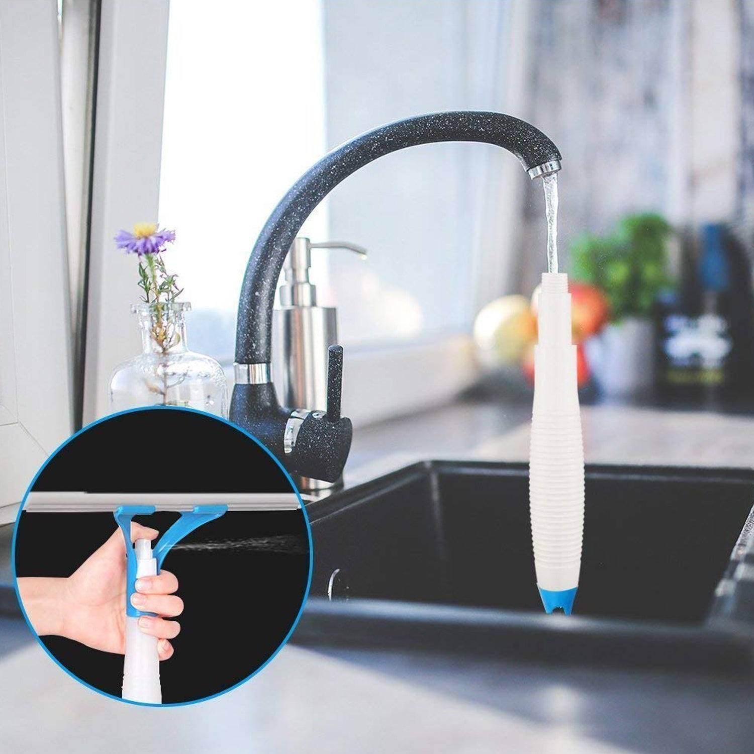 0620 Home Practical Washing brush Magic Spray type cleaning brush with Spray Bottle, glass wiper window clean shave glass sponge car window cleaning (1 Pc) 0620 Home Practical Washing brush Magic Spray type cleaning brush with Spray Bottle, glass wiper window clean shave glass sponge car window cleaning (1 Pc)